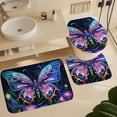 thumbnail image 6 of Wildflowers Butterfly Shower Curtain Sets with Rugs 4 Piece Rustic, 6 of 8