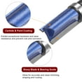 thumbnail image 4 of Uxcell 2pcs Pattern Flush Trim Router Bit 1" Cutting Length for Woodworking,  Silver Blue, 4 of 5