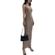 thumbnail image 3 of VISgogo Vestido largo sin mangas para mujer, para adultos, ajustado, de color sólido, con correa de espagueti, de una sola pieza VISgogo moda, 3 of 9