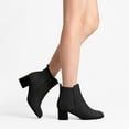 thumbnail image 5 of DREAM PAIRS Women’s Chelsea Ankle Booties Elastic Gore Slip‑On with Chunky Block Heel, 5 of 6