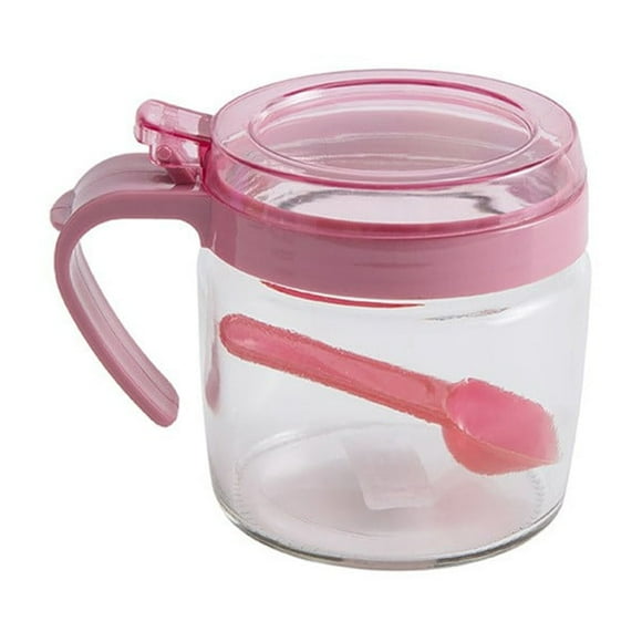 Bdday Glass Mixing Jar Kitchen Seasoning Jar Msg Seasoning Box Glass Jar Seasoning Bottle for Kitchen Countertop