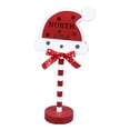 thumbnail image 2 of MUMTOP Solid Wood Christmas Stop Here Sign 4.26FT LED Lights, Creative Pattern Design, Energy Saving For Holiday, Party, Yard, Garden, 2 of 8