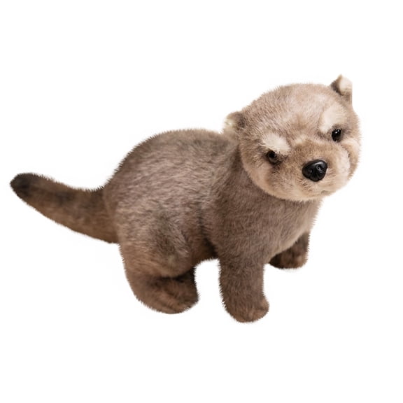 15in Standing Otter Plush - Soft Short-Pile Stuffed Animal, Valentine's Day Gift