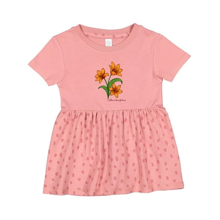 

Inktastic Tiger Lilies Girls Baby Dress