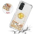 thumbnail image 4 of Funda para Xiaomi Redmi Note 11 4G/Note 11S 4G con Brillo Líquido Flotante, Purpurina, Parachoques y Anillo Giratorio Soporte, 4 of 5