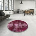 thumbnail image 4 of Ahgly Company Machine Washable Indoor Rectangle Abstract Bashful Pink Area Rugs, 8' x 10', 4 of 7