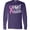 Purple, variant on Inktastic Fight Breast Cancer Pink Ribbon Long Sleeve T-Shirt