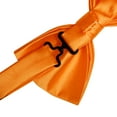 thumbnail image 5 of Orange Bow Ties for Men Pre-tied Silk Bowtie and Pocket Square Cufflinks Lapel Pin Set Tuxedo Wedding Party 4PCS, 5 of 5