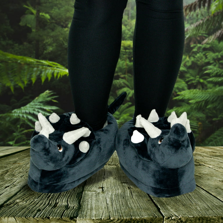 FUNZIEZ! - Slippers - Slippers Animal - Novelty House Shoe (Dino - Walmart.com