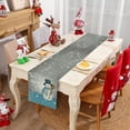 thumbnail image 5 of JOOCAR Christmas Table Runner, Grey Christmas Snowman Snowflake Let It Snow Christmas Table Runner for Christmas Kitchen Table Table Festive Decoration, 5 of 5