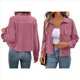 thumbnail image 2 of Chaquetas Informales de para Mujer, Chaquetas con Botones, Blusas de Larga de Moda para Otoño. Rosa M, 2 of 7