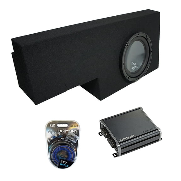 01-06 Chevy Silverado 1500 Crew Truck Harmony R104 Ported 10" Sub Box & CXA400.1