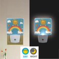 thumbnail image 2 of Yayeee LED Plug in Night Light for The Home with Auto Dusk to Dawn Light Sensors, 2 Pack, Rainbow with Stars, 2 of 6