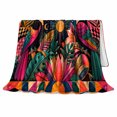 thumbnail image 2 of Cosmic Toucan Celestial, Mystical Bird Art Scene, Warm Flannel Blanket for Beach House and Living Room with Detailed Artwork, Bird Lovers Housewarming Gift, Artistic Home Decor, 2 of 9