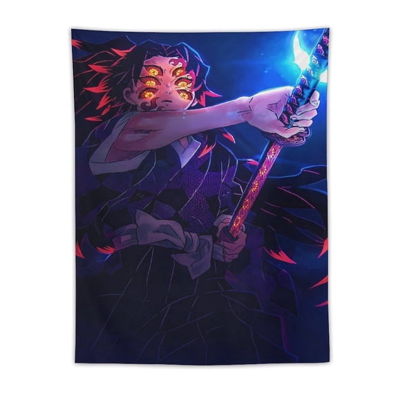 Demon-Slayer-Kimetsu-No-Yaiba Tapestry, Wall Hanging Decor, Aesthetic for Bedroom, Living Room, Dorm, Soft Fabric Home Accent 30"x40"