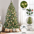 thumbnail image 6 of Yaheetech 7.5ft Pre-lit Artificial Christmas Tree with Stand, Green, 6 of 7
