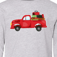 thumbnail image 4 of Inktastic Christmas Red Vintage Truck with Presents Long Sleeve Youth T-Shirt, 4 of 5