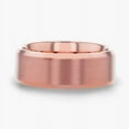 thumbnail image 3 of EROS Rose Gold Tungsten Wedding Band For Men with Beveled Edges Thorsten - 8mm - Size 15, 3 of 3
