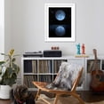 thumbnail image 4 of Art.com A Blue Moon Rising over a Calm Alien Ocean with a Starry Sky as a Backdrop Art Print, White Frame Wall Art, 32" x 40", 4 of 5