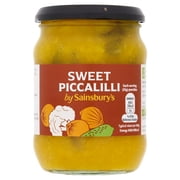 Sainsbury's Sweet Piccalilli 350g - Sweet piccalilli with cauliflower, onions and gherkins.