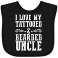 thumbnail image 3 of Inktastic I Love My Tattooed & Bearded Uncle Boys Baby Bib, 3 of 4