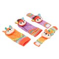 thumbnail image 1 of Baby Wrist Rattles Toy, Baby Wrist Rattles Toy Colorful Pattern Soft Early Educational Rattles Foot Finder Socks Set, 1 of 8