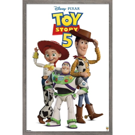 Disney Toy Story 5 (2026) - The Big Three Feature Series Wall Poster, 22.375" x 34" Framed