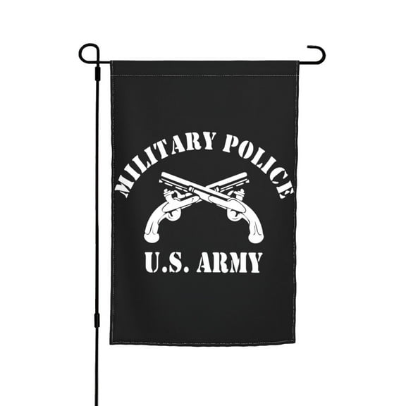Military Police Us Army Logo Garden Flag 12x18 Inch Indoor Balcony Courtyard Outdoor Decorative Flag
