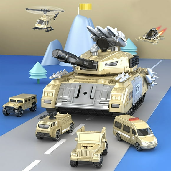 kkbbma Up To 50% Off Kids Toys Children's Tank Military Base Combination Series Toys Wholesale Combination Assembled Tank Storage Military Combination Clearance Savings Christmas Gifts