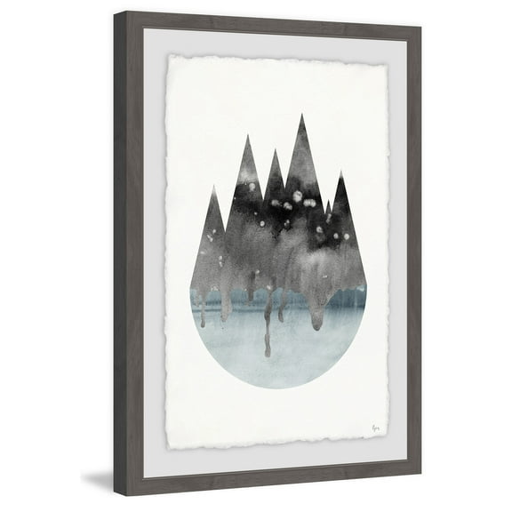 Dark Versus Light Framed Painting Print