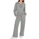 thumbnail image 1 of Conjunto deportivo Prolriy para mujer, conjunto de 2 piezas, sudadera extragrande con cremallera de un cuarto, pantalón deportivo de pierna ancha, conjunto de otoño, chándal, conjuntos deportivos, 1 of 8