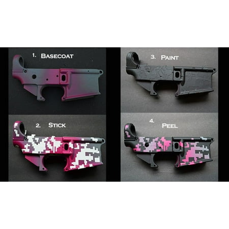 3pk ADHESIVE Camouflage Airbrush Paint Duracoat Gun Stencils Army Digital