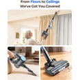 thumbnail image 2 of N8 Cordless Vacuum Cleaner Lightweight Stick with Powerful Suction 2200mAh Battery 40 Mins Runtime -Standing Rechargeable for Home Hardwood Floor Pet Hair Azure, 2 of 7