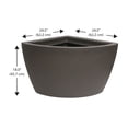thumbnail image 4 of Algreen 30312 35 gal Hampton Contemporary Brownstone Corner Planter, 4 of 6