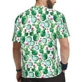 thumbnail image 2 of Wukai Cactus Plants Print Men's Short-Sleeved Mesh T-Shirt,Quick-Dry Short Sleeve Workout T-Shirt-4X-Large, 2 of 8