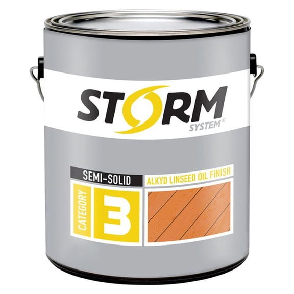 Storm System 1914738 Semi-Solid Neutral Base Penetrating Oil Exterior Stain, 1 gal