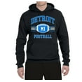 thumbnail image 2 of Wild Bobby City of Detroit DET American Football Fantasy Fan | Mens Sports Hooded Sweatshirt Graphic Hoodie, Black, 2XL, 2 of 3