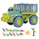 thumbnail image 1 of Camión de transporte de dinosaurios grande para niños, juguetes de transporte, camión transportador, vehículo de juguete, dinosaurio 12 piezas verdes, 1 of 8