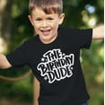 thumbnail image 4 of The Birthday Dude Stars Shirt Birthday Boys Outfit for All-Ages Black Shirt 3T, 4 of 5
