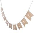 thumbnail image 3 of DRAFIDEEP 1Pack Triangle Bunting Banner Hessian Burlap Wedding Garlands 5.9*5.5in Rustic Theme, 3 of 8