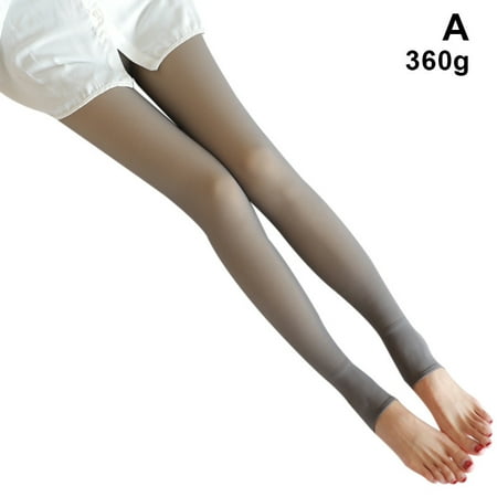 

Ameiqe Winter Premium Compression Pantyhose Translucent Warm Fleece Pantyhose for Women(Upgraded Gray 360g)
