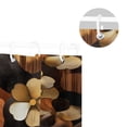 thumbnail image 5 of Yayeee Shower Curtain with Hooks 72"x72" Waterproof Fabric Bathroom Hanging Decor, Gold Flower, 5 of 5