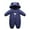 Navy, variant on Boys Jacket Baby Girls Thick Snowsuit Coats Kids Outdoor Warm Windproof Hooded Romper Jumpsuit Clothes Jackets For Boys Light blue 18 Months-24 Months