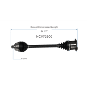 volkswagen type 3 cv axle assembly
