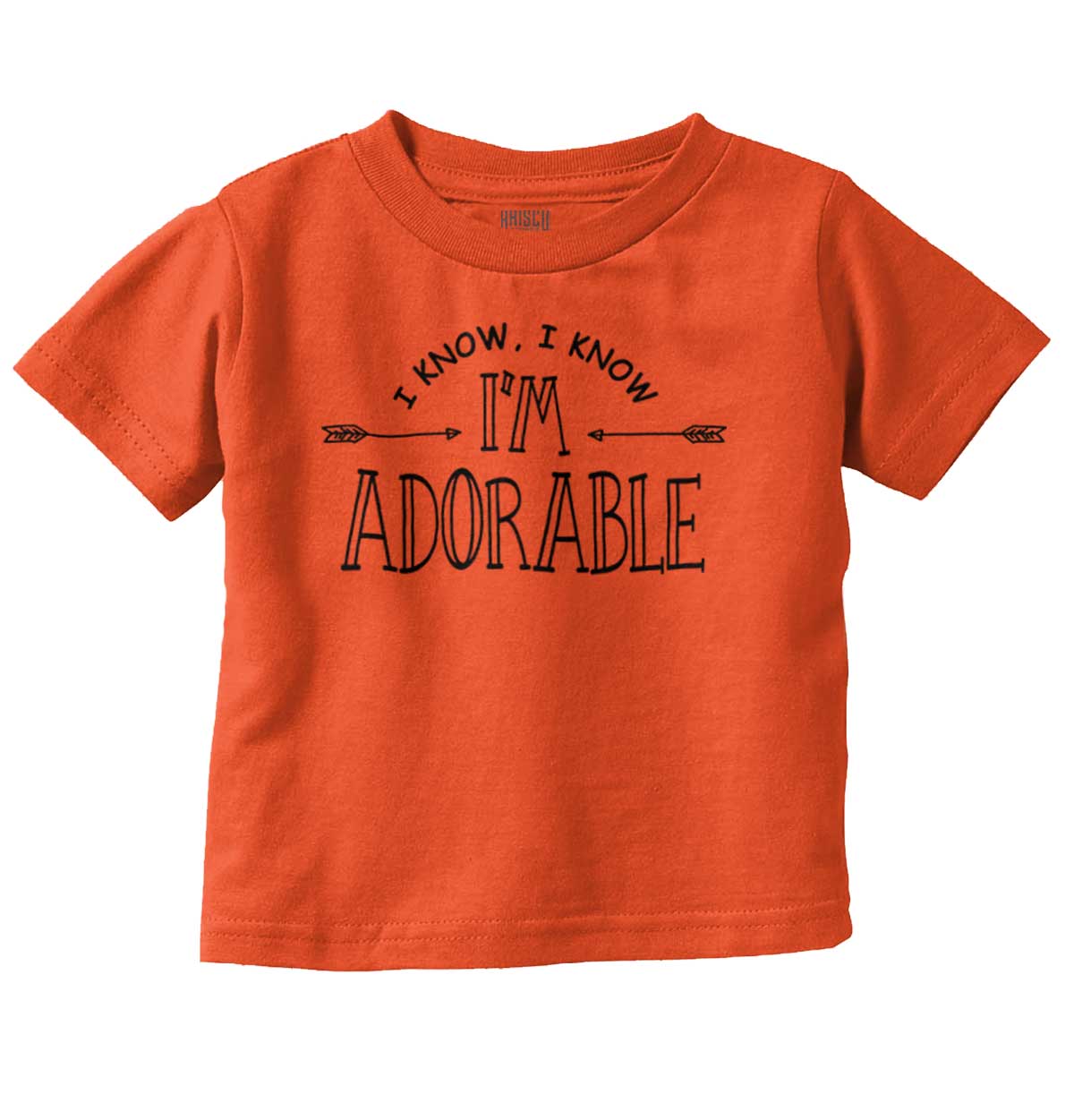 I Know I'm Adorable Charming Cute Youth T Shirt Tee Girls Infant Toddler Brisco Brands 2T