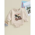 thumbnail image 2 of Bagilaanoe Newborn Baby Boy Oversized Romper Sweatshirt Long Sleeve Bodysuits Print Pullover 3M 6M 12M 18M Infant Casual Tee Tops, 2 of 7