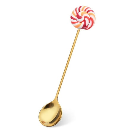 

Macaron Candy Spoon Children s Spoon Fruit Fork Dessert Cake Fork Tea Stirring Gold Spoons Lollipop Spoon B
