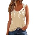 thumbnail image 2 of Tank Tops for Women Plus Size Sleeveless Loose Tank Top Beige XL, 2 of 5