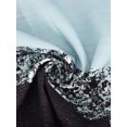 thumbnail image 4 of Daeful Chemises Col Revers T-shirt Manches 3/4 Tops Femmes Rétro Bouton de Mode Blouse Bleu Ciel M, 4 of 7