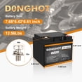 thumbnail image 2 of D0NGHOT 12V 50Ah LiFePO4 Lithium Ion Deep Cycle Marine Battery for Trolling Motor,Camping,Boat,Power Wheel Chair, 2 of 11